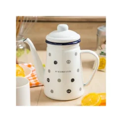 Maison Ghibli Cuisine Et Table|Théière émail Noiraudes 1,1l - Mon Voisin Totoro