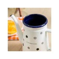 Maison Ghibli Cuisine Et Table|Théière émail Noiraudes 1,1l - Mon Voisin Totoro