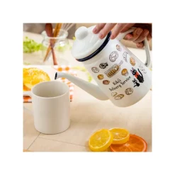 Maison Ghibli Cuisine Et Table|Théière émail Noiraudes 1,1l - Mon Voisin Totoro