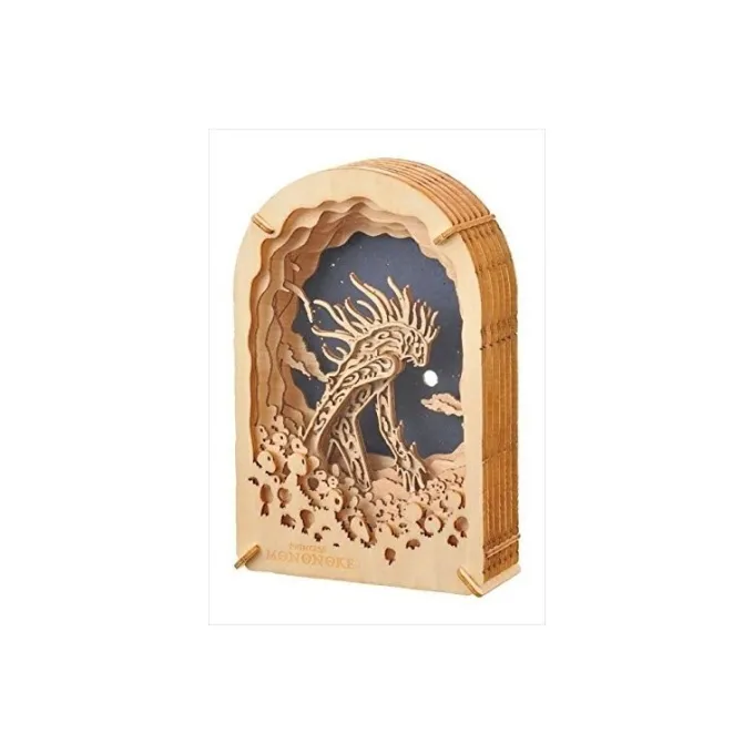 Maison Ghibli Loisirs Créatifs|Théâtre de papier Style bois Daidarabotchi - Princesse Mononoké