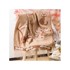 Maison Ghibli Textile|Étole Beige Jiji - Kiki la petite sorcière