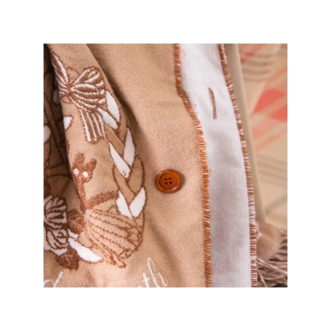 Maison Ghibli Textile|Étole Beige Jiji - Kiki la petite sorcière