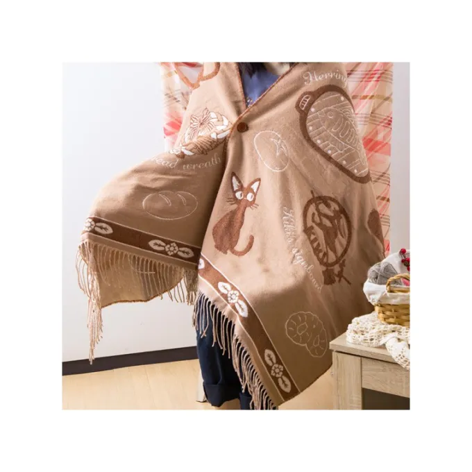 Maison Ghibli Textile|Étole Beige Jiji - Kiki la petite sorcière