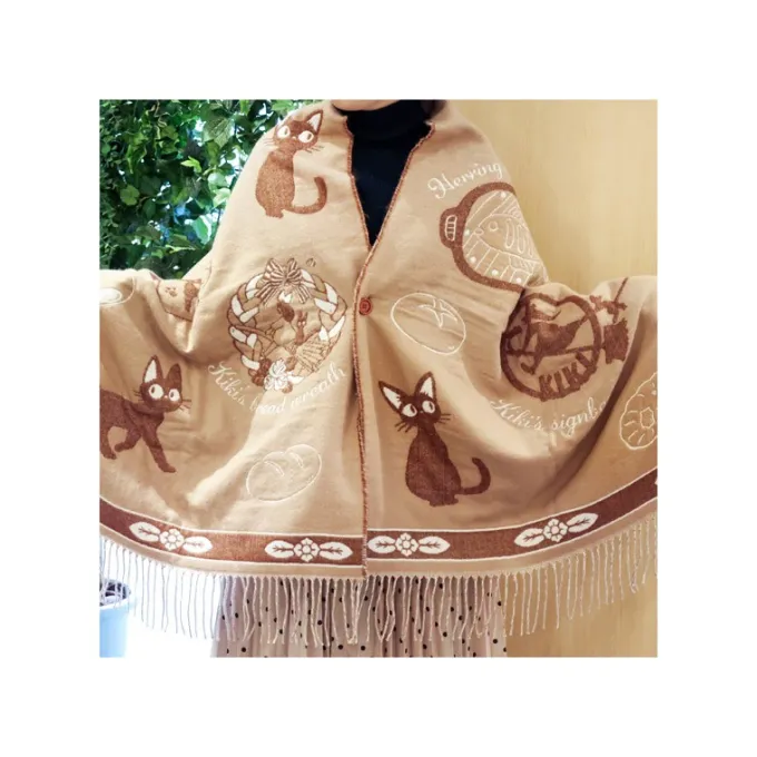 Maison Ghibli Textile|Étole Beige Jiji - Kiki la petite sorcière