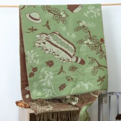 Maison Ghibli Textile|Étole vert clair Totoro & Chatbus - Mon Voisin Totoro
