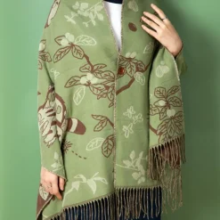 Maison Ghibli Textile|Étole vert clair Totoro & Chatbus - Mon Voisin Totoro