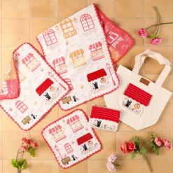 Maison Ghibli Sacs|Tote bag Jiji Au milieu des fleurs - Kiki la petite sorcière
