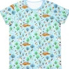 Maison Ghibli Textile|T-SHIRTS PATTERNE TOTORO FORÊT BLEU CLAIR S(FEMME) - MON VOISIN TOTRO