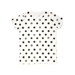 Maison Ghibli Textile|T-SHIRTS TOTORO NOIRAUDES DOTS BLANC S (FEMME) - MON VOISIN TOTORO