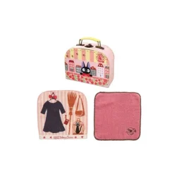 Maison Ghibli Linge De Maison|Valisette Cadeau Jiji Avec 2 Mini-Serviettes - Kiki la petite sorcièr