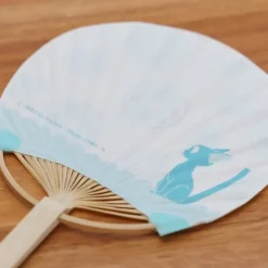 Maison Ghibli Accessoires|Éventail Bambou & Enveloppe Jiji avec Citron - Kiki la petite Sorcièr