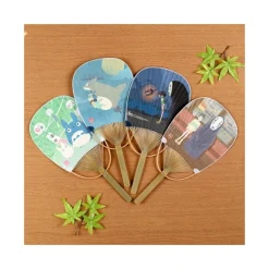 Maison Ghibli Accessoires|Éventail Bambou Chihiro & No Face dans le train - Le Voyage de Chihir