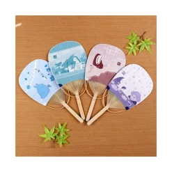 Maison Ghibli Accessoires|Éventail Bambou Chihiro & No Face dans le train - Le Voyage de Chihir
