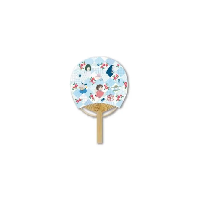 Maison Ghibli Accessoires|Éventail Japonais Bambou Damiers – Le Voyage de Chihiro