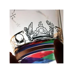 Maison Ghibli Cuisine Et Table|Verre Gravé Howl et Sophie - Le Château ambulant