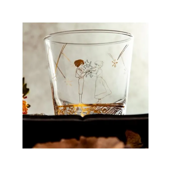 Maison Ghibli Cuisine Et Table|Verre Gravé Howl et Sophie - Le Château ambulant
