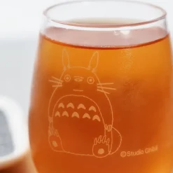 Maison Ghibli Cuisine Et Table|Verre gravé Totoro et gland - Mon Voisin Totoro