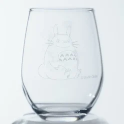 Maison Ghibli Cuisine Et Table|Verre gravé Totoro et trèfle blanc - Mon Voisin Totoro